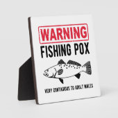 Waarschuwing Vissen Pox Fotoplaat (Voorkant)