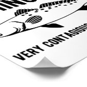 Waarschuwing Vissen Pox Poster (Hoek)