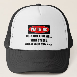 Waarschuwing! Vist niet goed met anderen! - grappi Trucker Pet