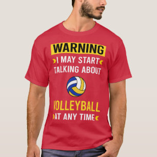 Waarschuwing Volleybal T-shirt