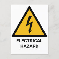 Waarschuwing voor elektrische gevaren, symbool voo