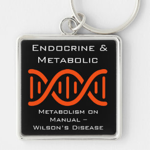 Waarschuwing voor endocriene en metabole stoorniss sleutelhanger