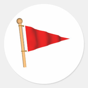 Waarschuwing voor kleine vaartuigen ronde sticker