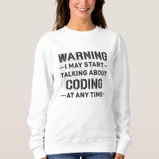 Waarschuwing voor medische codeerapparaten Ik kan Trui (Voorkant)