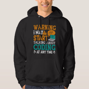 Waarschuwing voor medische coderen Ik kan beginnen Hoodie