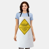 Waarschuwing voor menopauze schort (Gedragen)