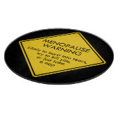 Waarschuwing voor menopauze snijplank (Hoek)