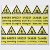 Waarschuwing voor onvolledige plaats van gevaarsca cadeaupapier (Vlak)