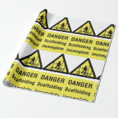 Waarschuwing voor onvolledige plaats van gevaarsca cadeaupapier (Uitgerold)