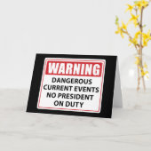 waarschuwing voor president op dienst kaart (Gele Bloem)