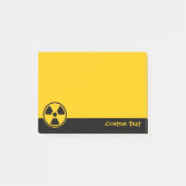 Waarschuwing voor radioactiviteit post-it® notes (Voorkant)