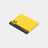 Waarschuwing voor radioactiviteit post-it® notes (Schuin)