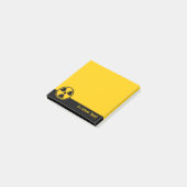Waarschuwing voor radioactiviteit post-it® notes (Schuin)