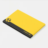 Waarschuwing voor radioactiviteit post-it® notes (Schuin)