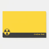 Waarschuwing voor radioactiviteit post-it® notes (Voorkant)