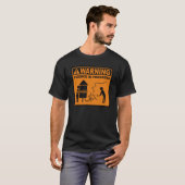 Waarschuwing!  Wetenschap in Progress© (Rocket) T-shirt (Voorkant volledig)