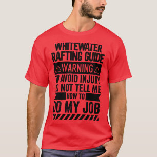 Waarschuwing whitepaper over whitewater-Rafting Gu T-shirt