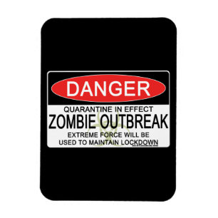 Waarschuwing - Zombie-uitbraak Magneet