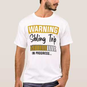 Waarschuwing Zusje Reis in uitvoering T-shirt