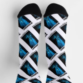 Waarschuwing! Zwarte roker binnen Zee ventilator Sokken (Top)