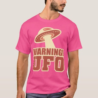 Waarschuwings UFO Ufologie Cadeau vintage T-shirt