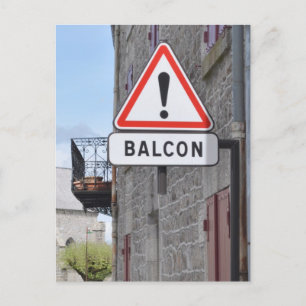 Waarschuwingsbalkpatroon briefkaart