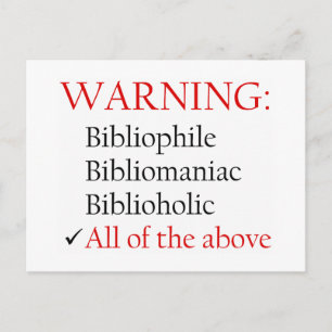 Waarschuwingsbericht Biblio Briefkaart