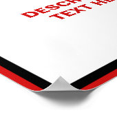 Waarschuwingsbord 11x14 Aangepast Poster (Hoek)