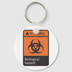 Waarschuwingsbord Biologisch Gevaar Biohazard-symb Sleutelhanger