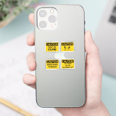 Waarschuwingsbord IV Sticker (Telefoon)