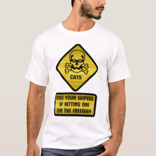 Waarschuwingsbord - Katten T-shirt