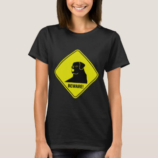 Waarschuwingsbord Labrador 1 T-shirt