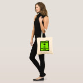 Waarschuwingsbord voor Alien Abduction Zone (groen Tote Bag (Voorkant (model))