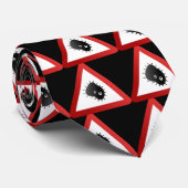 waarschuwingsbord voor bacteriën, stropdas (Opgerold)