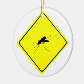 Waarschuwingsbord voor muggen hinder insecten/inse keramisch ornament (Links)