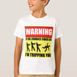 Waarschuwingsbord voor reizigers t-shirt