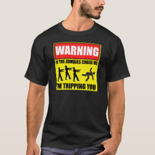 Waarschuwingsbord voor reizigers t-shirt