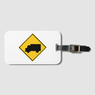 Waarschuwingsbord voor vrachtwagens bagagelabel