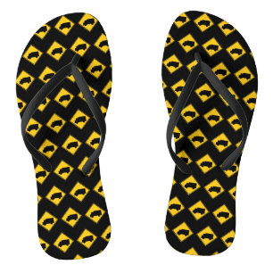 Waarschuwingsbord voor vrachtwagens teenslippers