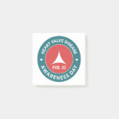 Waarschuwingsdatum hartklep post-it® notes (Voorkant)