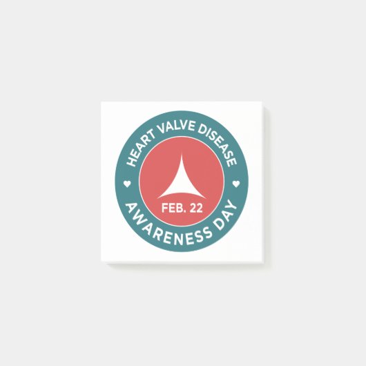 Waarschuwingsdatum hartklep post-it® notes (Voorkant)