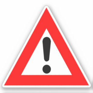 Waarschuwingsdriehoek Sticker