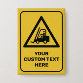 waarschuwingsdriehoeksbord voor vorkheftrucks button (Voorkant)