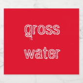 Waarschuwingsetiket voor bier etiket (Enkel label)