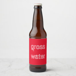 Waarschuwingsetiket voor bier etiket