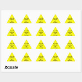 Waarschuwingsetiketten voor "Onaanraakbare" Driehoek Sticker (Vel)