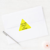 Waarschuwingsetiketten voor "Onaanraakbare" Driehoek Sticker (Envelop)