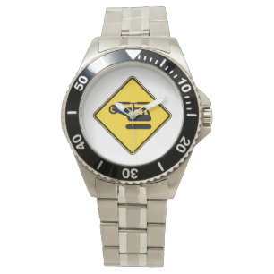 Waarschuwingshefschroefbordje Horloge