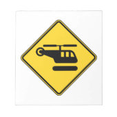 Waarschuwingshefschroefbordje Notitieblok (Voorkant)