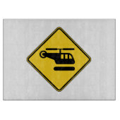 Waarschuwingshefschroefbordje Snijplank (Voorkant)